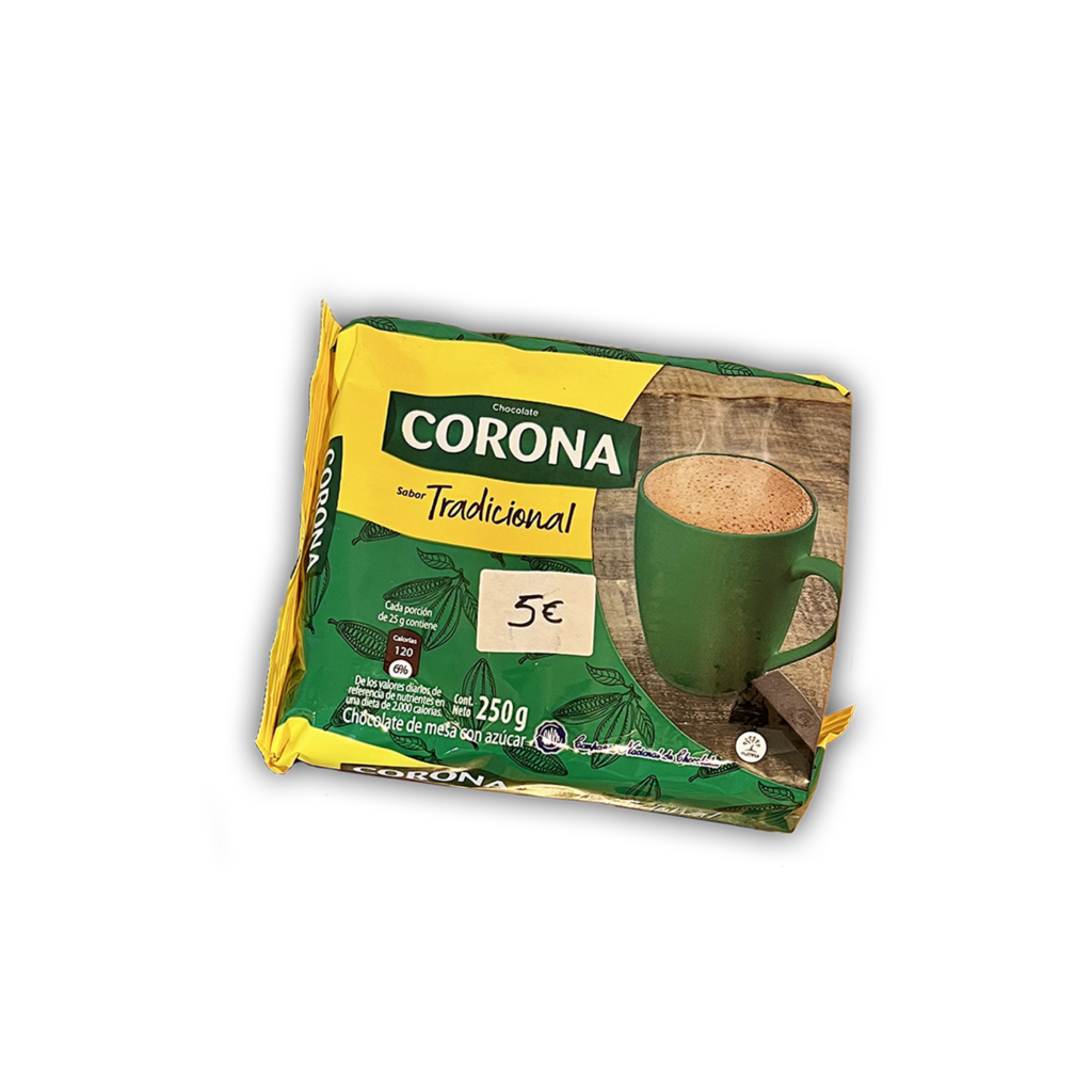 Photo du produit "Chocolate Corona Tradicional" vendu à l'association. 
